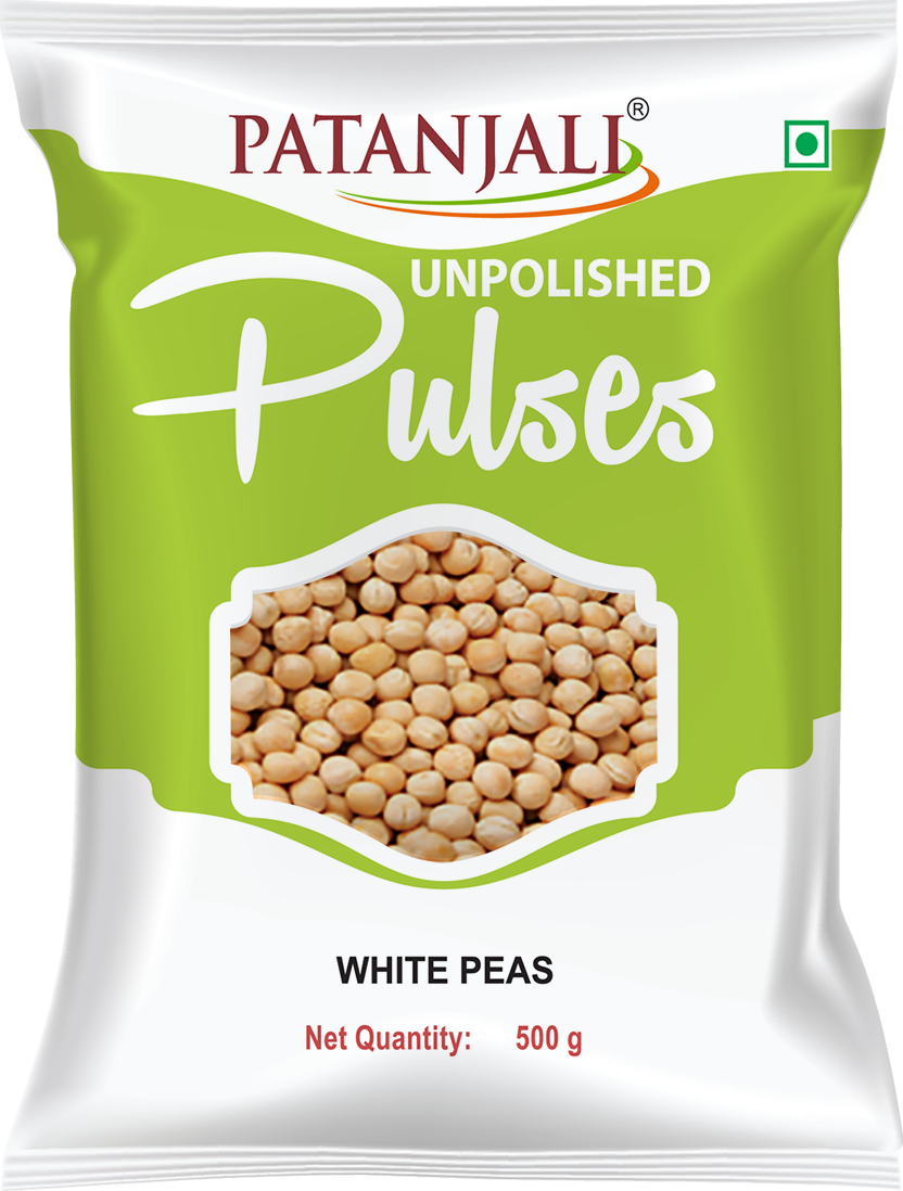 Patanjali Unpolished White Peas 500gm