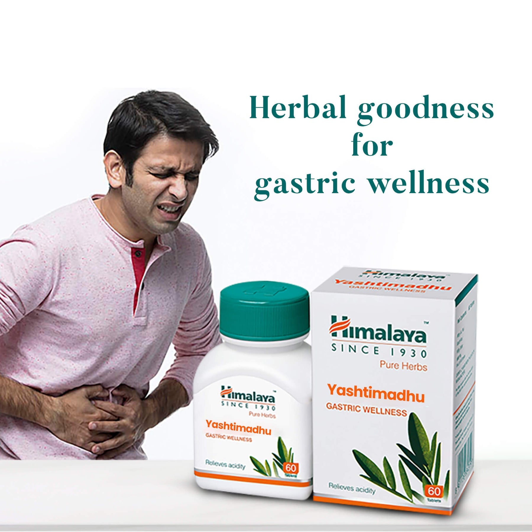 Himalaya Wellness Pure Herbs Yashtimadhu Tablet, Relieves Acidity & Manages Digestive Health | 60 Tablets