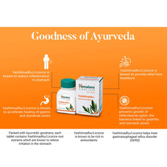 Himalaya Wellness Pure Herbs Yashtimadhu Tablet, Relieves Acidity & Manages Digestive Health | 60 Tablets