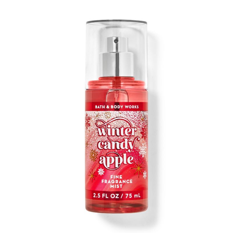 BATH & BODY WORKS WINTER CANDY APPLE TRAVEL SIZE FINE FRAGRANCE MIST 75ML 2.5 FL.OZ.