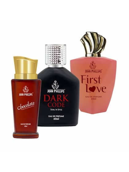 John Phillips Chocolate + Dark Code + First Love Eau De Parfum 60ml 2 Fl.oz. Each Pack Of 3 For Unisex