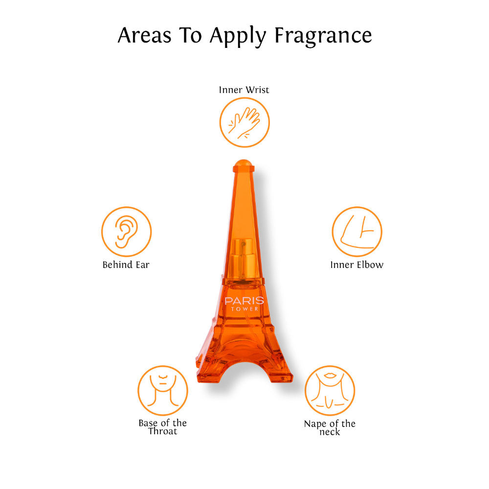 Sweet Heart Orange Paris Tower Eau De Parfum 40ml 1.3 Fl.oz.