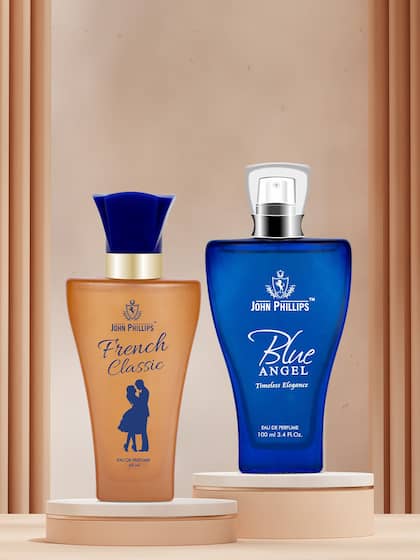 John Phillips French Classic 60ml 2 Fl.oz. & Blue Angel 100ml 3.4 Fl.oz. Eau De Parfum | Combo Of 2 For Women