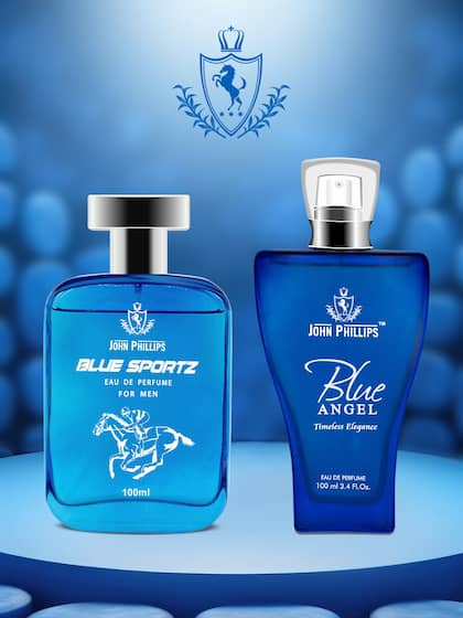 John Phillips Luxury Blue Sportz & Blue Angel Eau De Perfume 100ml 3.4 Fl.oz. Each Pack Of 2 | For Men & Women