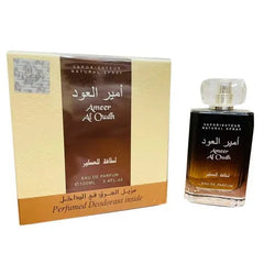 Lattafa Ameer Al Oudh Eau De Parfum 3.4 Fl.oz. With Perfumed Deodorant Inside For Men & Women | Long Lasting