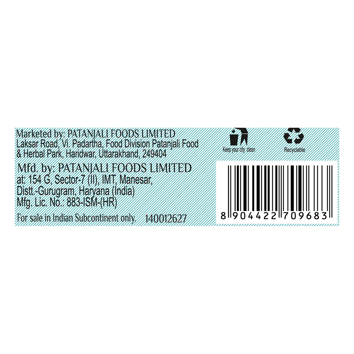 Patanjali Aqua Fresh Body Cleanser, With Cleanse Gently, Purify & Provide Long Lasting 125gm