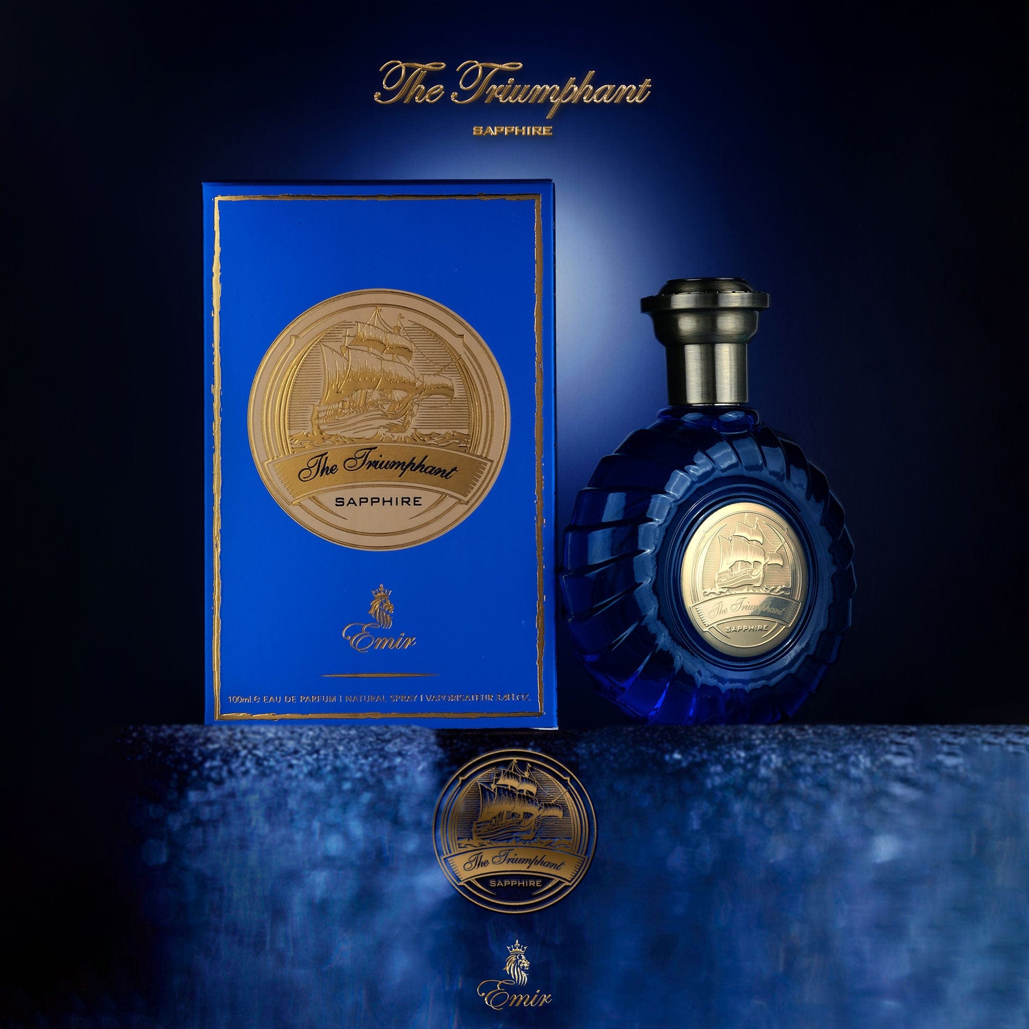 Emir The Triumphant Sapphire Eau De Parfum 100ml 3.4 Fl.oz. Unisex Luxury Fragrance | Perfect Gift