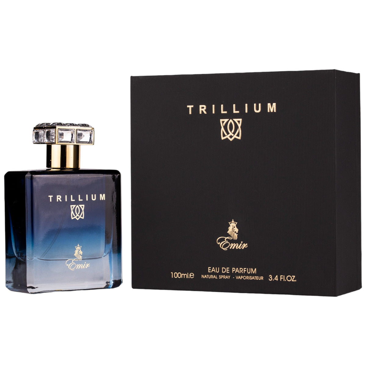 Emir Trillium Eau De Parfum 100ml 3.4 Fl.oz. Men Fragrance | Long Lasting | Alcohol Free