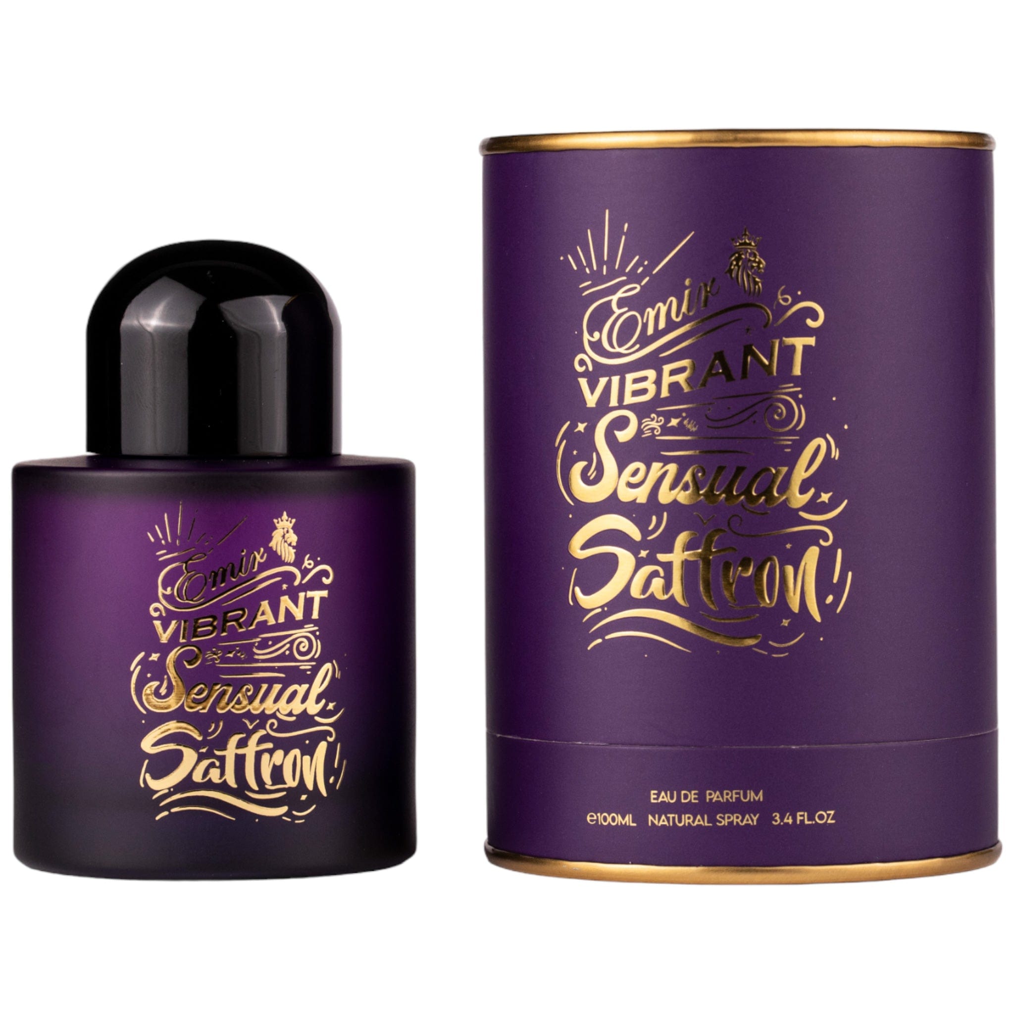 Emir Vibrant Sensual Saffron Eau De Parfum 100ml 3.4 Fl.oz. Unisex Fragrance | Long Lasting Party Wear