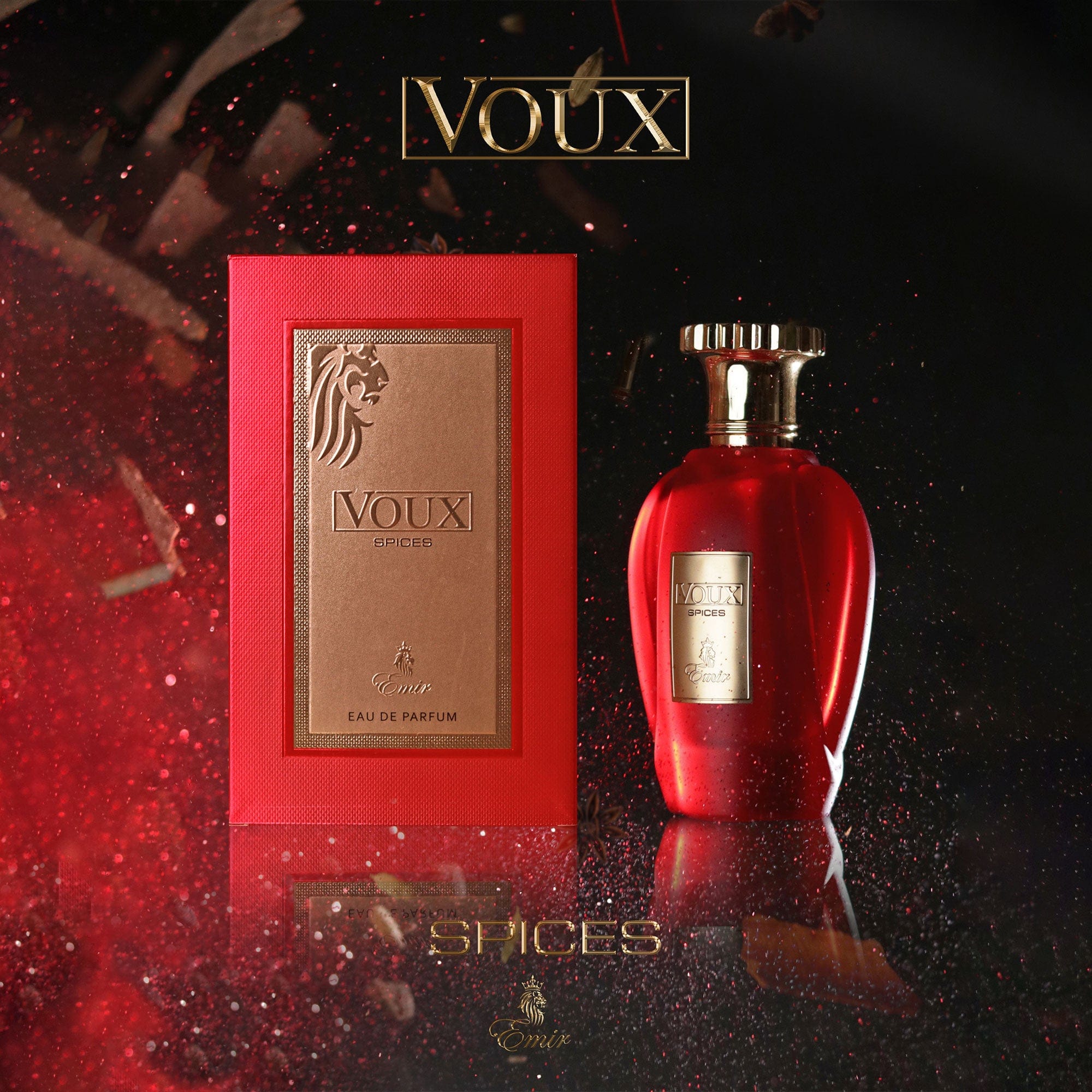 Emir Voux Spices Eau De Parfum 100ml 3.4 Fl.oz. Unisex Luxury Fragrance | Long Lasting