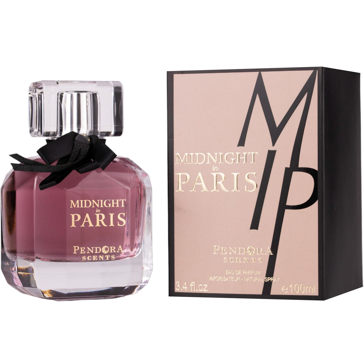 Pendora Scents Midnight In Paris Eau De Parfum 100ml 3.4 Fl.oz. Women Luxury Fragrance | Long Lasting