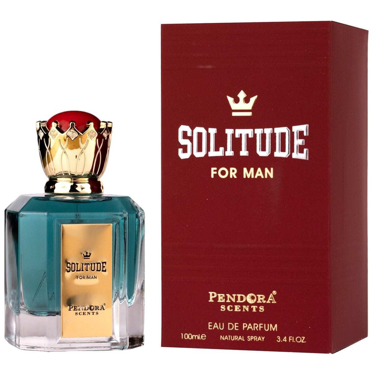 Pendora Scents Solitude For Man Eau De Parfum 100ml 3.4 Fl.oz. Perfect Gift For Husband | Party Wear