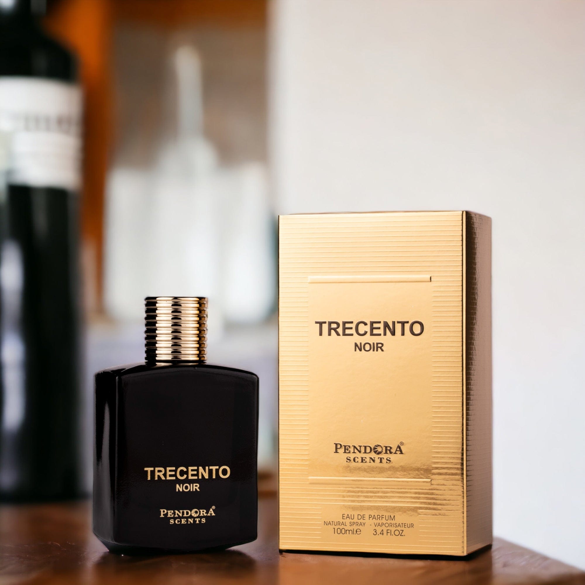 Pendora Scents Trecento Noir Eau De Parfum 100ml 3.4 Fl.oz. Masculine Fragrance | Long Lasting