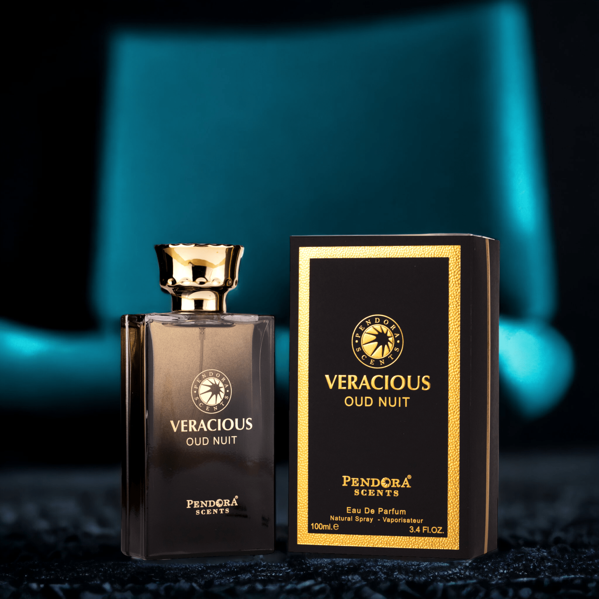 Pendora Scents Veracious Oud Nuit Eau De Parfum 100ml 3.4 Fl.oz. Perfect Gift For Husband | Alcohol Free