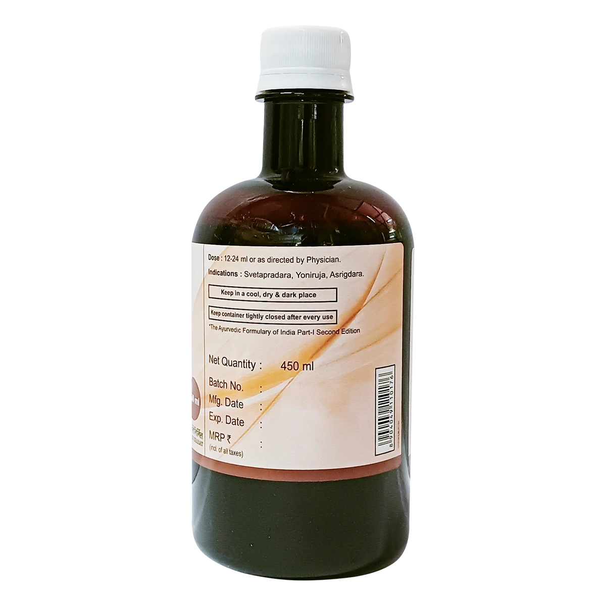 Patanjali Divya Ashokarista, With Asoka, Water, Guda, Dhataki, | 450ml