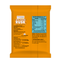 Patanjali Atta Doodh Rusk 182gm