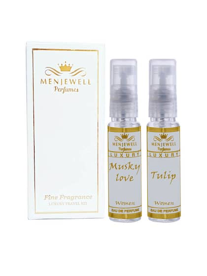 Menjewell Tulip + Musky Love Women Eau De Parfum 10ml 0.3 Fl.oz. Each Pack Of 2 | Long Lasting