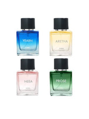 Ajmal Neea + Prose +  Aretha + Yearn Eau De Parfum 50ml 1.6 Fl.oz. Each Pack Of 4 | For Men & Women