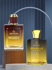 John Phillips Luxury Woody & Sparkle Eau De Perfume 100ml 3.4 Fl.oz. Each Pack Of 2 For Men