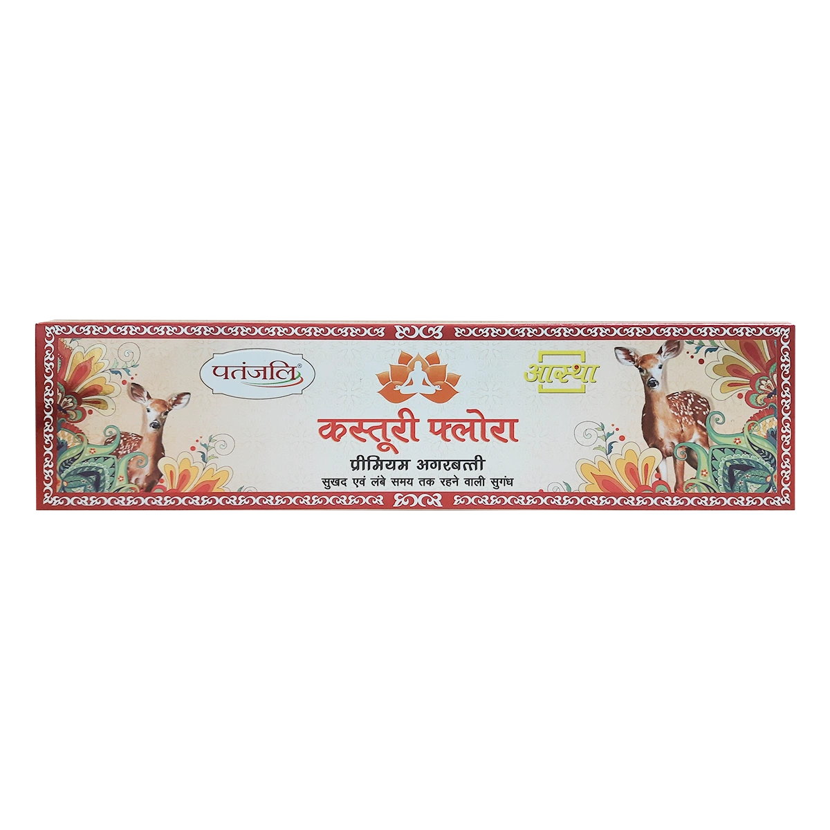 Patanjali Aastha Premium Agarbatti Kasturi Flora 20n, With Soothing & Long Lasting Aroma | 36gm