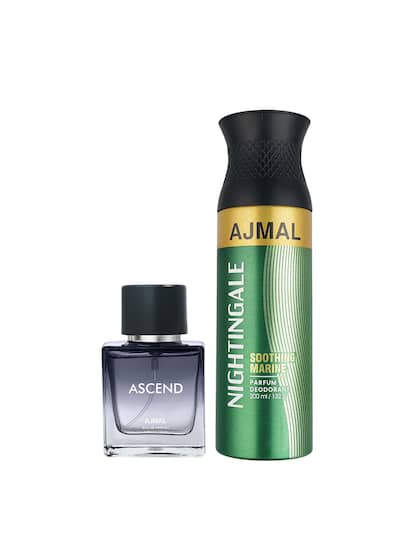 Ajmal Ascend Eau De Parfum 50ml 1.6 Fl.oz. & Nightingale Deodrant 200ml 6.7 Fl.oz. For Unisex  | Pack Of 2