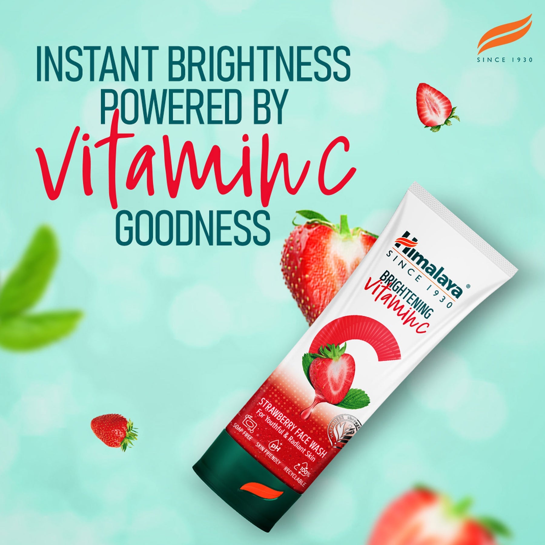 Himalaya Brightening Vitamin C Strawberry Face Wash, Helps Boost The Skin’s Natural Radiance | 100ml
