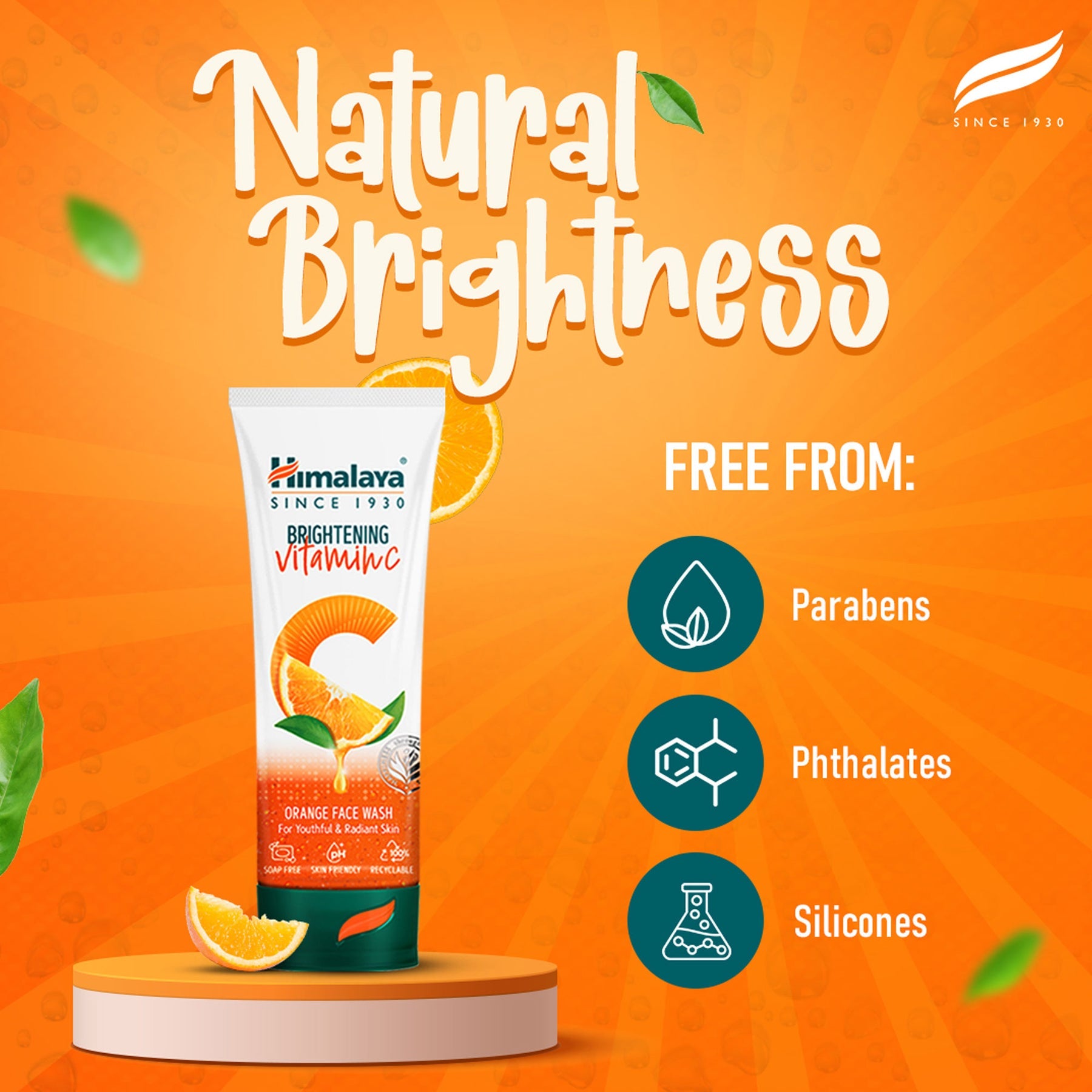 Himalaya Brightening Vitamin C Orange Face Wash, For Youthful & Radiant Skin | 100ml