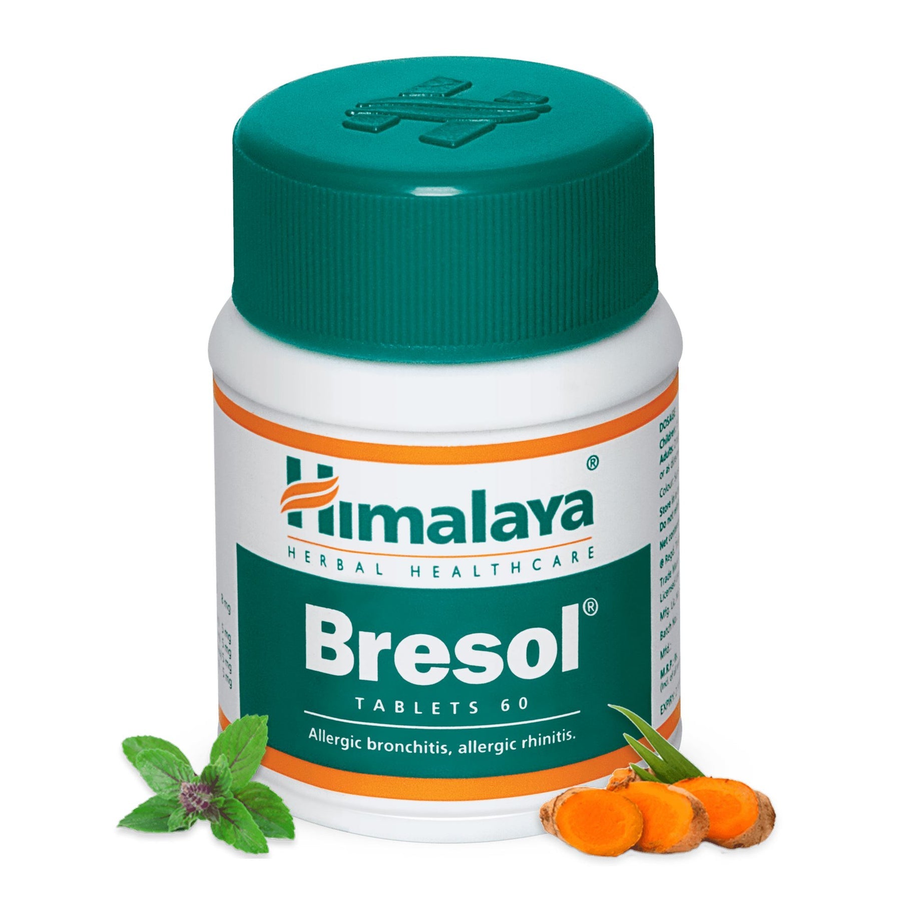 Himalaya Bresol Tablet For Respiratory Health | Manages Allergic Rhinitis & Bronchitis | 60 Tablets ( Pack Of 5 )