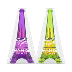 Sweet Heart Purple And Light Green Paris Tower Eau De Parfum 2pcs 80ml 2.7 Fl.oz.