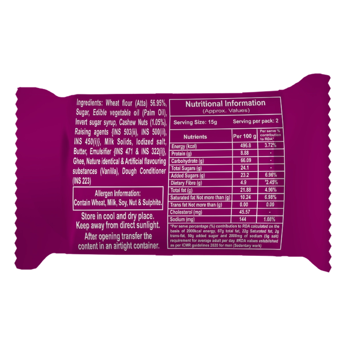 Patanjali Cashew Cookies 30gm