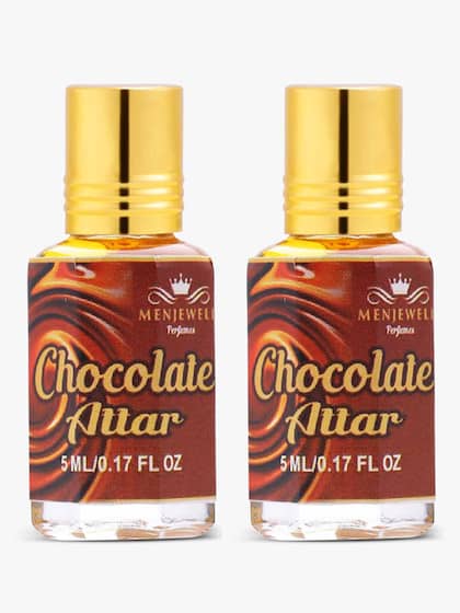 Menjewell Chocolate Attar Perfume 5ml 0.17 Fl.oz. Pack Of 2 Unisex Fragrance | Long Lasting | No Alcohol