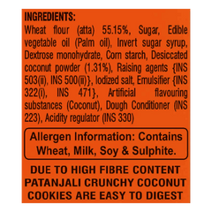 Patanjali Crunchy Coconut Cookies 35gm