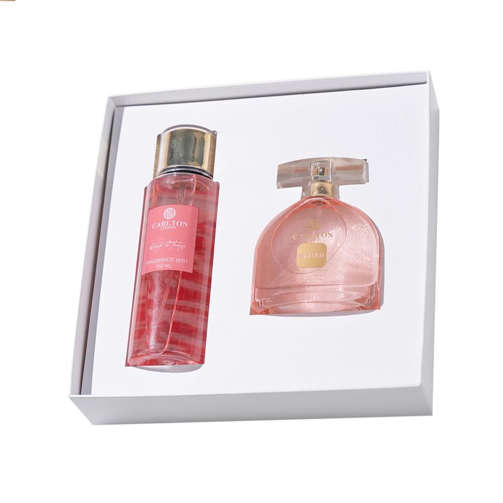 CARLTON LONDON WOMEN PERFUME & BODY MIST GIFT SET - BLUSH PERFUME 100ML 3.4 FL.OZ. + BLUSH & TEASE BODY MIST 250ML 8.4 FL.OZ.