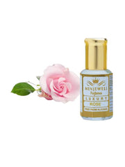 Menjewell Luxury Rose Attar Perfume 12ml 0.4 Fl.oz. For Unisex Long Lasting | Alcohol Free