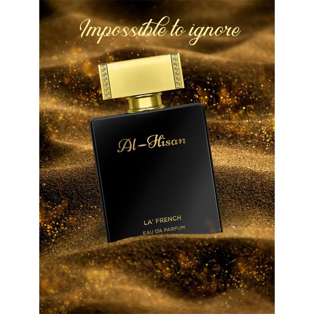 La French Al Hisan Eau De Parfum 100ml 3.4 Fl.oz. | Long Lasting Unisex Oud Perfume