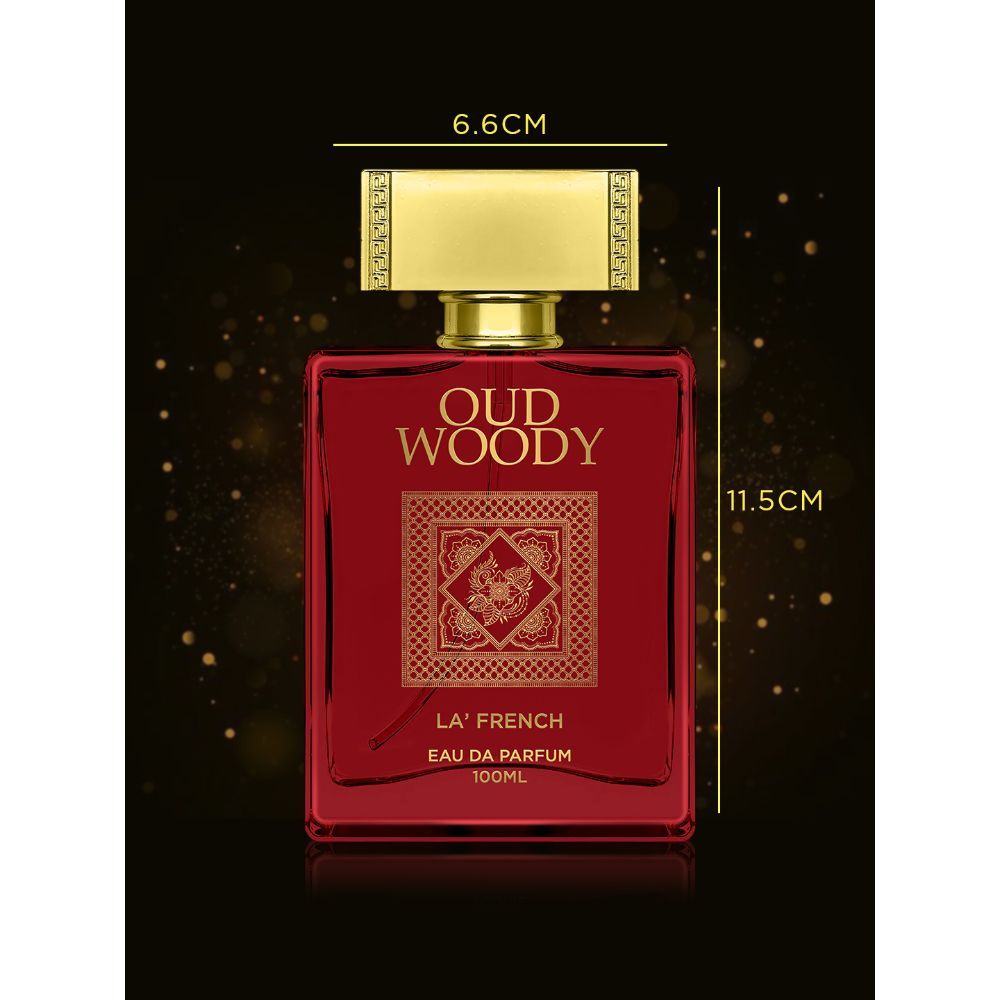 La French Oud Woody Eau De Parfum 100ml 3.4 Fl.oz. | Long Lasting | Unisex Fragrance