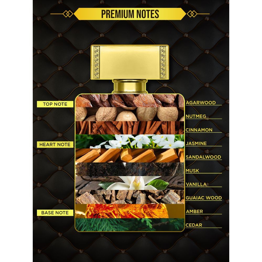 La French Romance Oud Eau De Parfum 100ml 3.4 Fl.oz. | Long Lasting & Unisex Fragrance