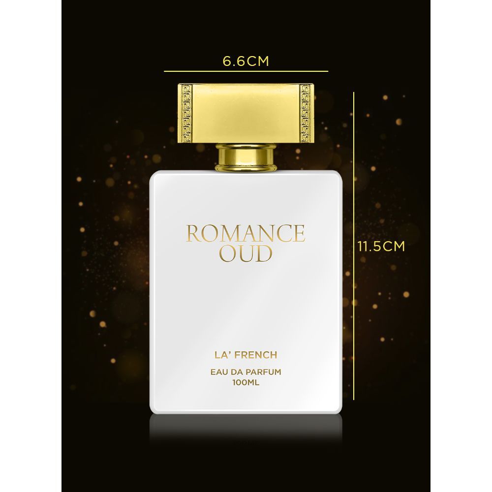 La French Romance Oud Eau De Parfum 100ml 3.4 Fl.oz. | Long Lasting & Unisex Fragrance