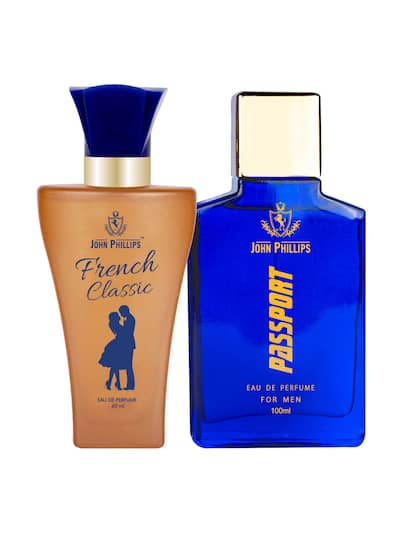 John Phillips  Eau De Perfumes French Classic 60ml 2 Fl.oz. & Passport 100ml 3.4 Fl.oz. Combo Of 2 | For Men & Women