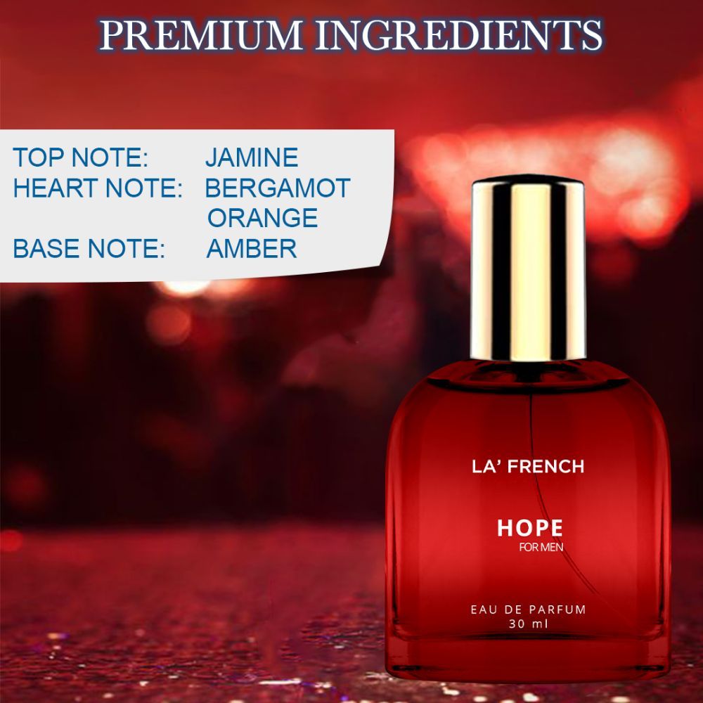 La French Hope Eau De Parfum For Men 30ml 1.01 Fl.oz. | Long Lasting Fragrance
