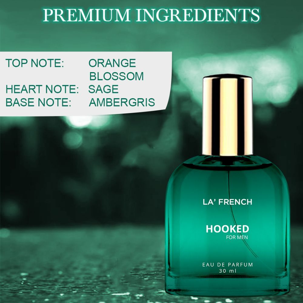 La French Hooked Eau De Parfum For Men 30ml 1.01 Fl.oz. | Perfect For Everyday Use