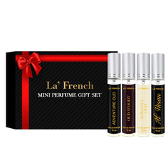 La French Oudh Collection Mini Perfume Gift Set For Men 10ml 0.3 Fl.oz. Each X4