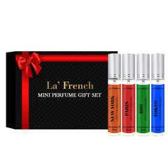 La French City Of Dream Collection Mini Perfume Gift Set For Men 10ml 0.3 Fl.oz. Each X4