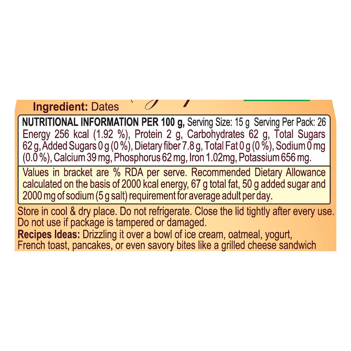 Patanjali Date Syrup 400gm