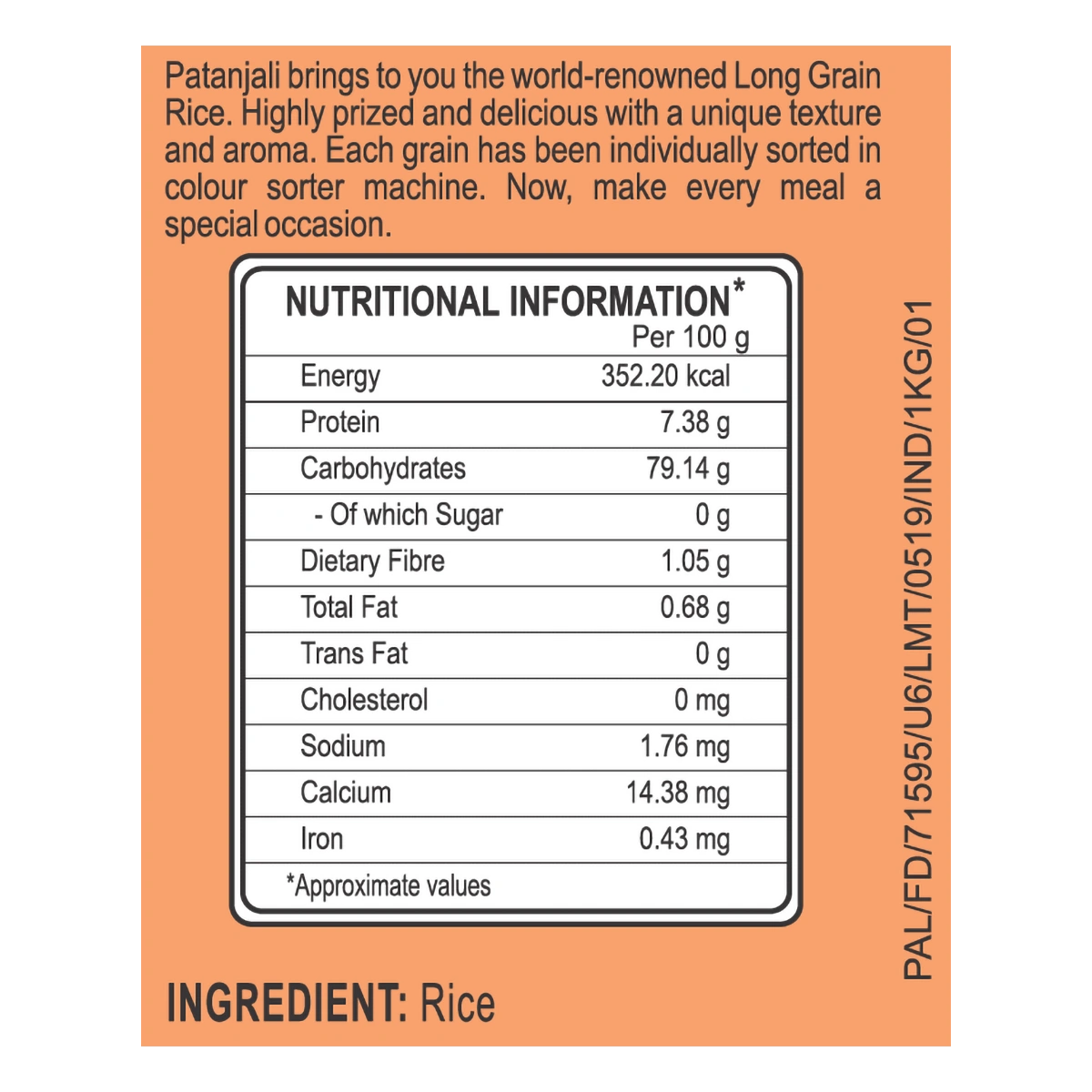 Patanjali Deep Kalash Rice 1kg