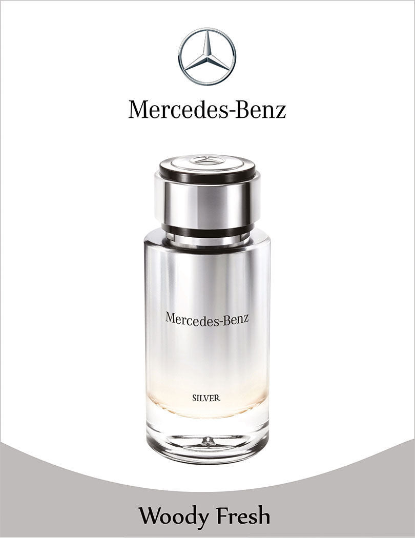 Mercedes-benz Silver Eau De Toilette For Men 120ml 4.0 Fl.oz.