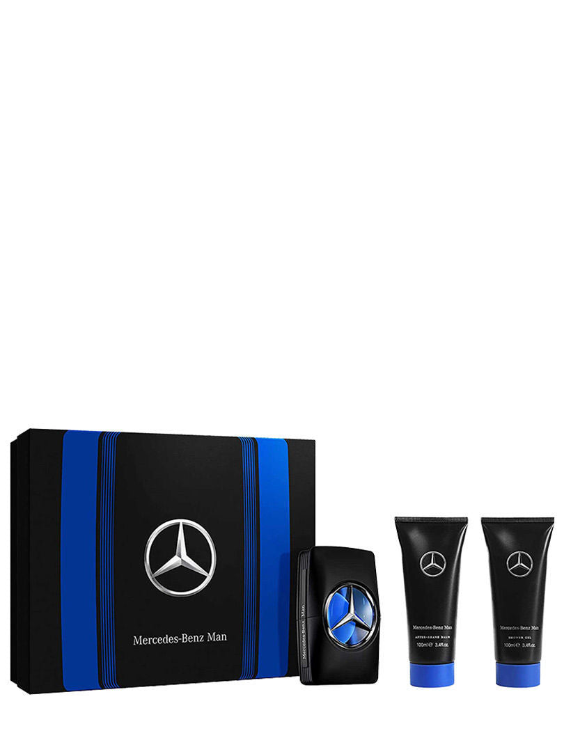 Mercedes-benz Man Set Eau De Toilette + Shower Gel + After Shave Balm 300ml 10.1 Fl.oz.