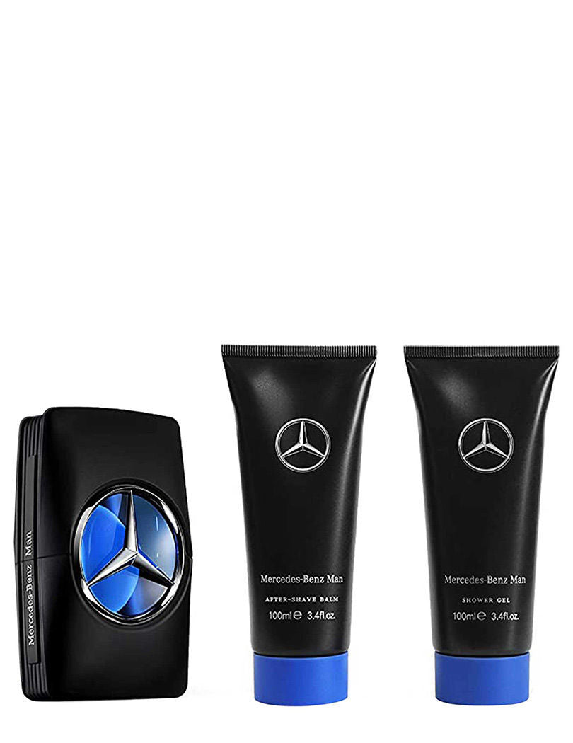 Mercedes-benz Man Set Eau De Toilette + Shower Gel + After Shave Balm 300ml 10.1 Fl.oz.