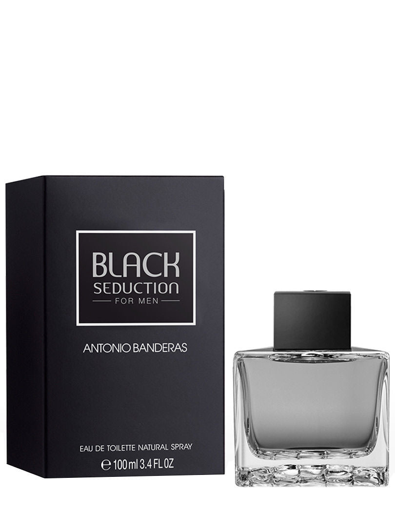 Antonio Banderas Seduction In Black Eau De Toilette For Men 100ml 3.4 Fl.oz.