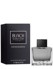 Antonio Banderas Seduction In Black Eau De Toilette For Men 100ml 3.4 Fl.oz.